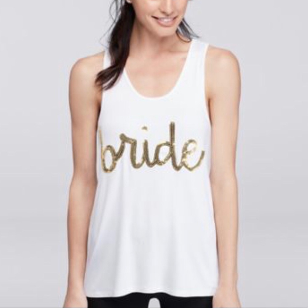 Bride Sparkle Tank